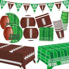 Gatherfun football dinner plate 24-pack, sturdy surface for main courses
