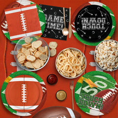 Gatherfun football napkins mix-designed for festive cleanup