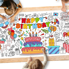 Gatherfun giant coloring poster for classroom wall, large 31.5x72 inches for group coloring