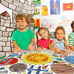Gatherfun classroom giant poster provides a colorful backdrop for learning and play.