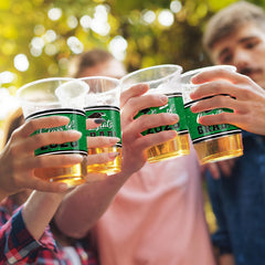 Gatherfun green graduation cups perfect for festive celebrations
