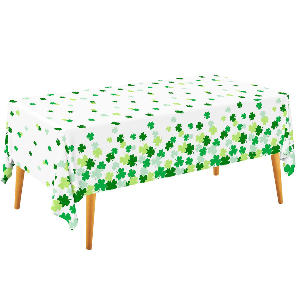 Gatherfun Lucky Shamrock tablecloth 54x108 inches adds festive charm while protecting surfaces
