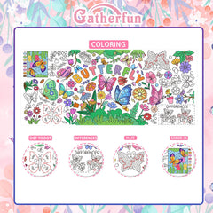 Gatherfun maze connection activity poster offers curious kids a guided game during celebrations.
