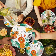 Gatherfun Safari banner adds festive jungle vibe to photos.