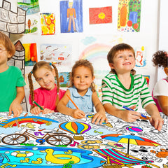 Gatherfun giant coloring poster as wall art and classroom decor