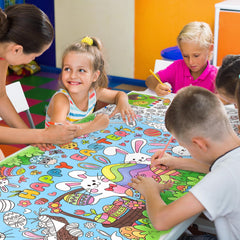 Gatherfun durable white kraft poster—thick surface for sturdy, kid-friendly art