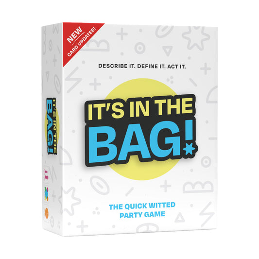 Gatwick Games It's in The Bag game-night setup invites friends for quick, easy family fun.