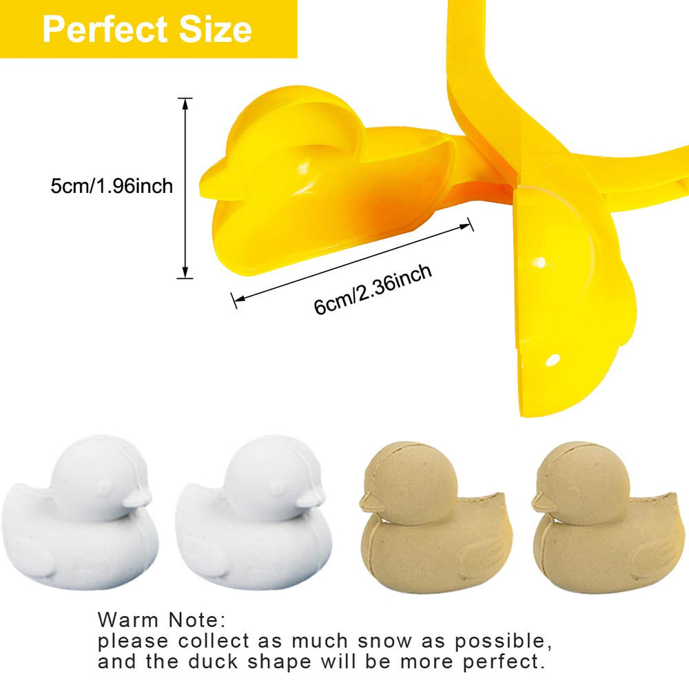 Gawertoy bear-shaped snowball maker clip keeps hands warm during play