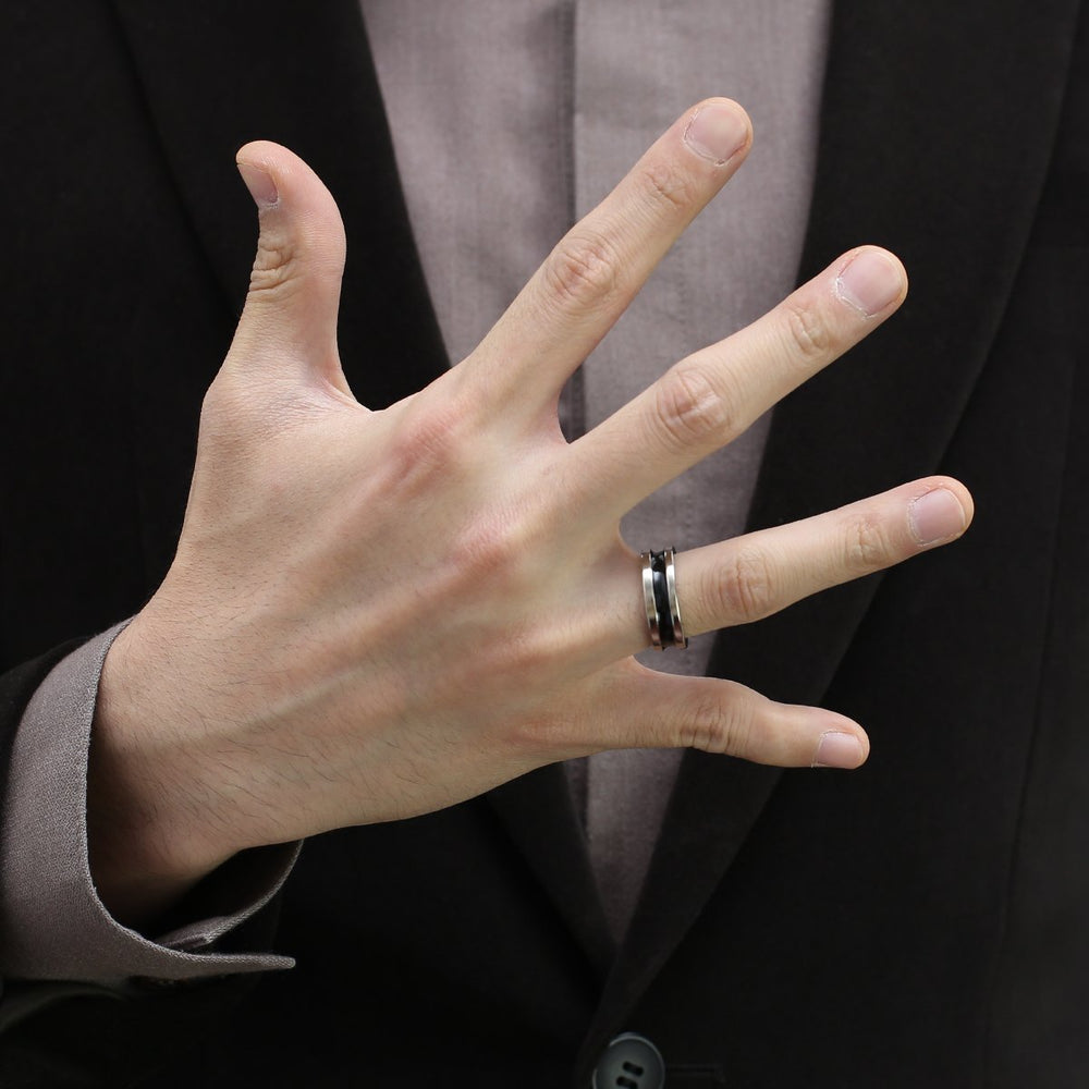GBSTORE magnetic ring in use during a trick demonstrating magnet-assisted effects