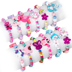 GC 12-pack unicorn pendant bracelet for imaginative dress-up and party looks.