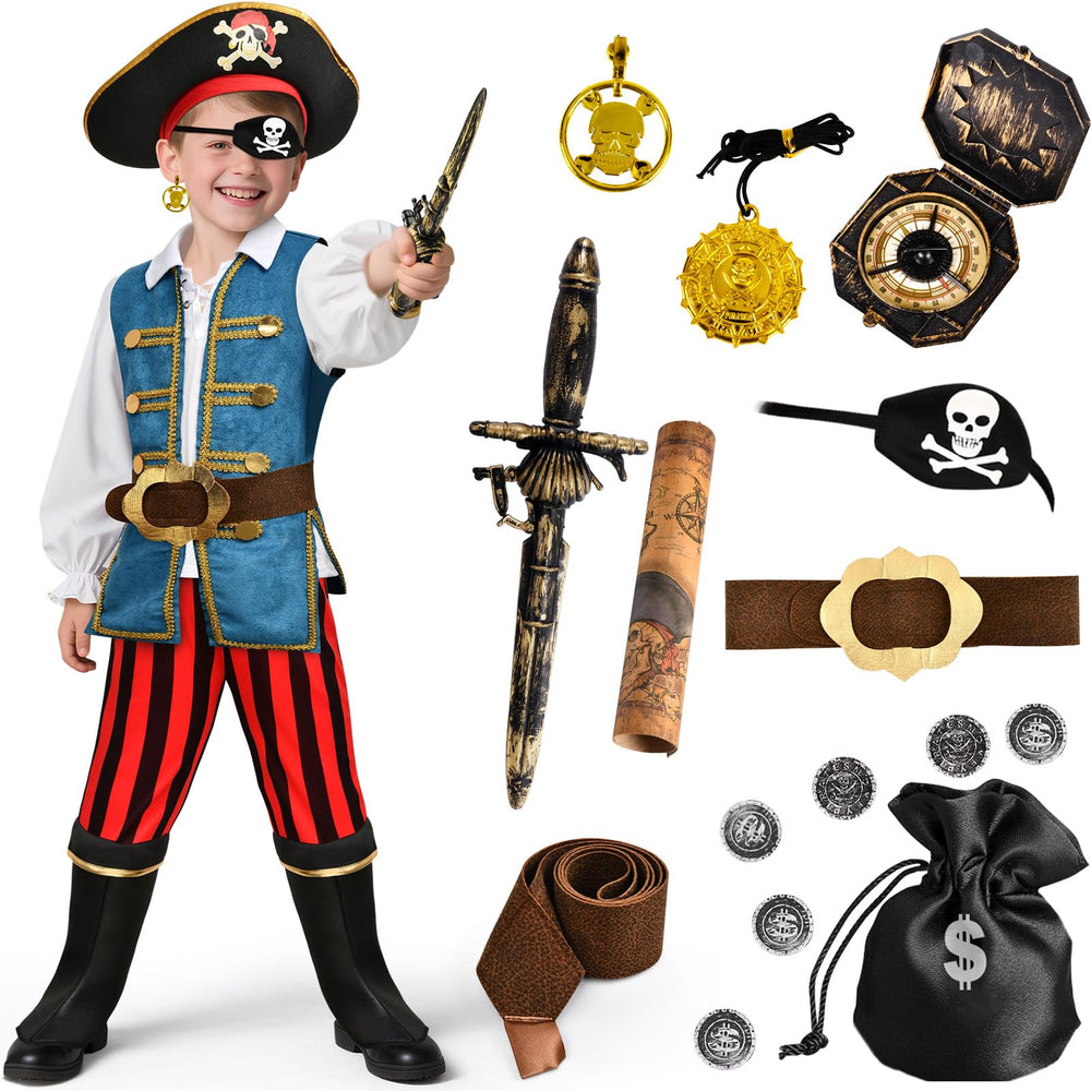 G.C pirate costume top ideal for imaginative play and simple dressing