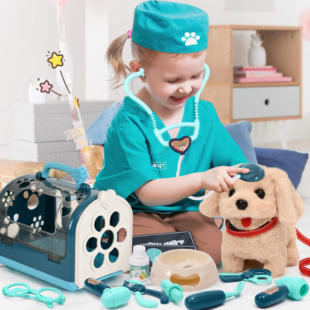 G.C 22Pcs Dog Vet Kit: imaginative vet roleplay sparks creativity