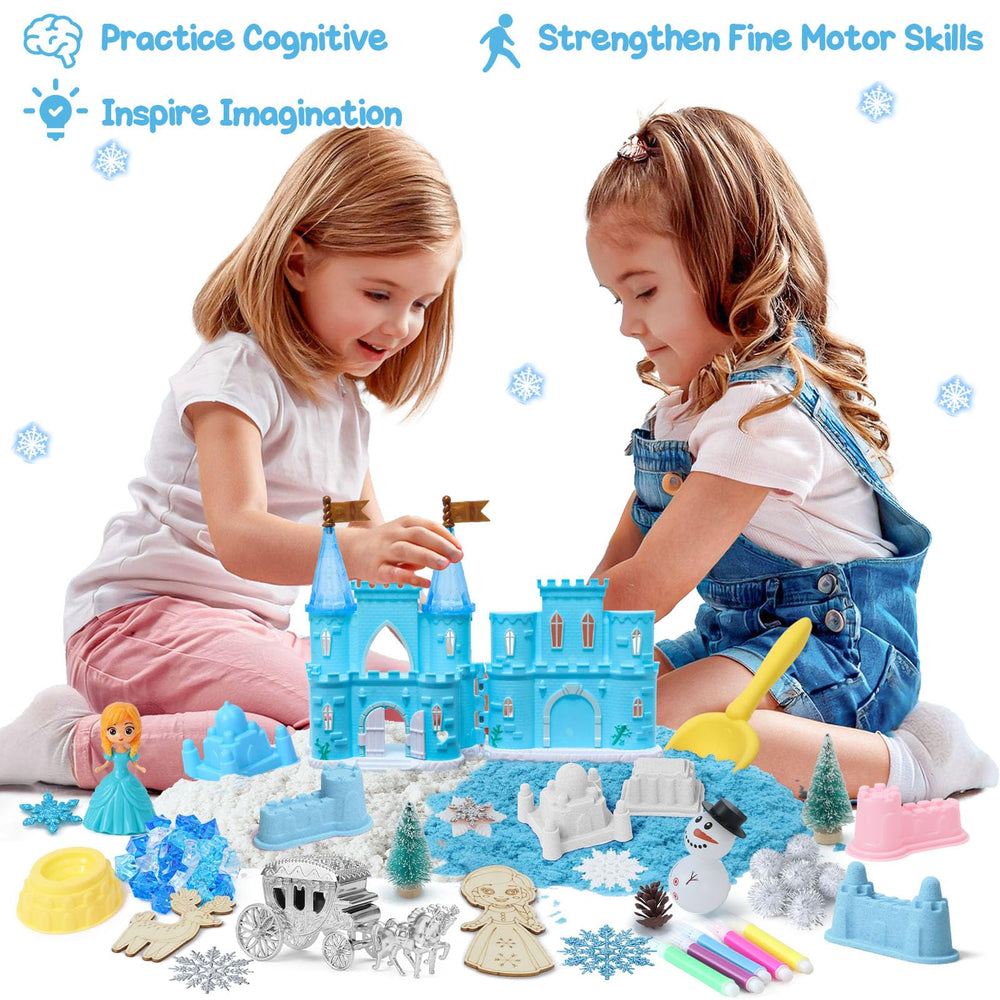 G.C Sensory Bin castle molds help kids build a fairy-tale world