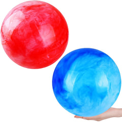 GCQJOQ marble ball 15inch red blue front view ideal for color recognition play.