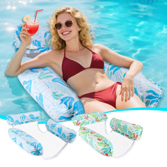 GCRQ hammock-lounge pool float for relaxing in blue and green water