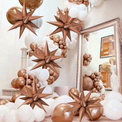 GCTWFYK premium aluminum foil balloons shine and last for weeks after inflation.