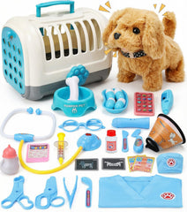 GDUNDUNL toy doctor kit with interactive dog for pretend play and storytelling