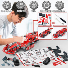 Geangvn metal model car kit modular chassis for hands-on learning.