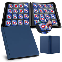 GEAoffice 16-pocket card binder with closed cover to protect cards on the go
