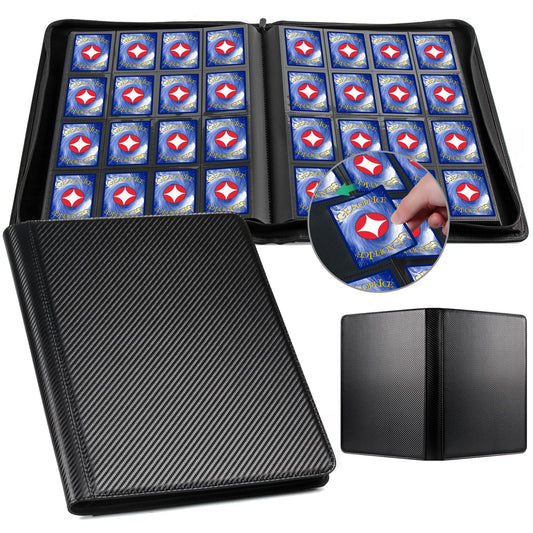 GEAoffice 16-pocket trading card binder with side-loading pockets keeps cards organized and protected.