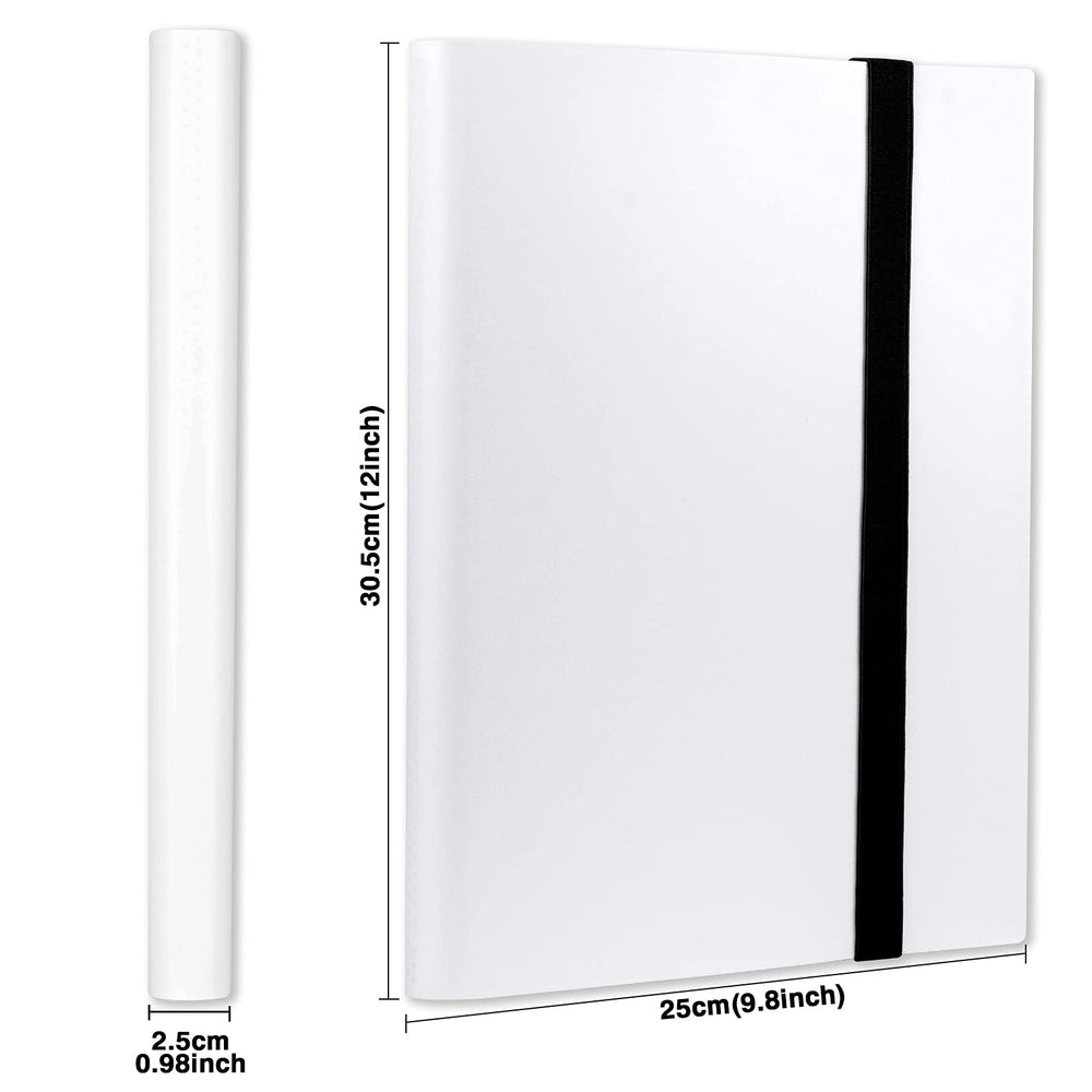 GEAoffice card binder elastic strap keeps the folder closed during travel.