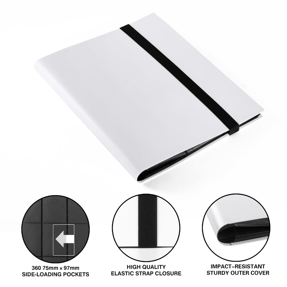 GEAoffice card binder side-loading pockets securely hold cards during transport.
