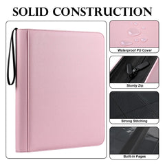 GEAoffice premium PU leather exterior protects cards from dust and moisture