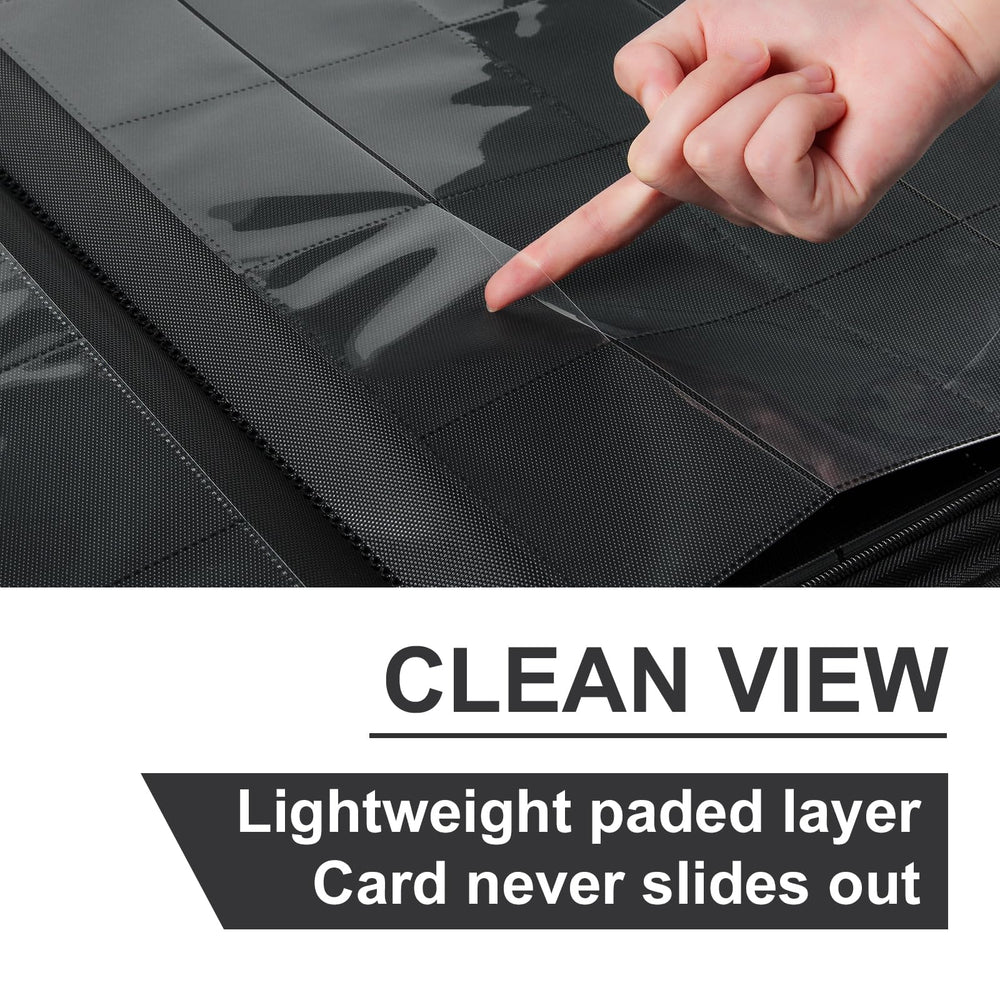 GEAoffice binder features a PU leather exterior and a sturdy zipper for durability.