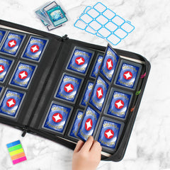 GEAoffice blue binder provides sturdy zip closure and widened spine for durability.