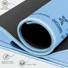 Gedgan Ocean Blue Mahjong Mat features thickened soft material for table protection