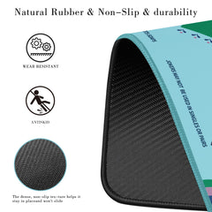 Gedgan natural rubber surface protects table and offers comfortable play feel.