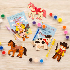 GEECOZYLIFE all-in-one western craft kit simplifies art time for kids.