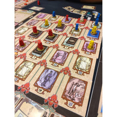 Geek Attitude Games Bruxelles 1893 art show cards ready for scoring opportunities
