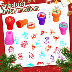 Geelin Christmas stamps Santa Claus design for quick gift tags.