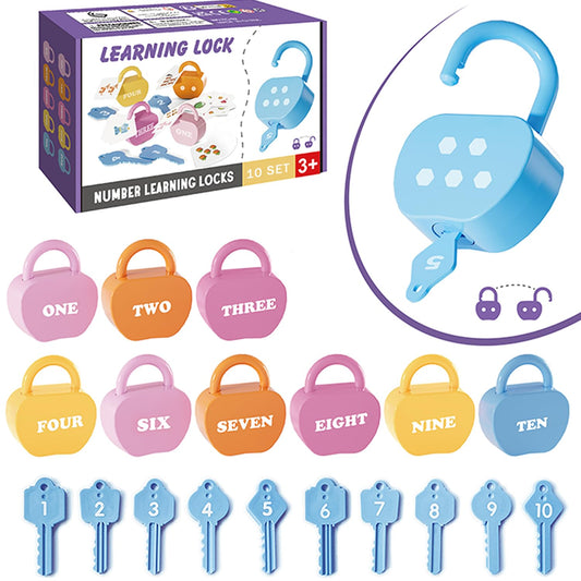 GEERAY apple-lock close-up supports early number recognition through key matching.