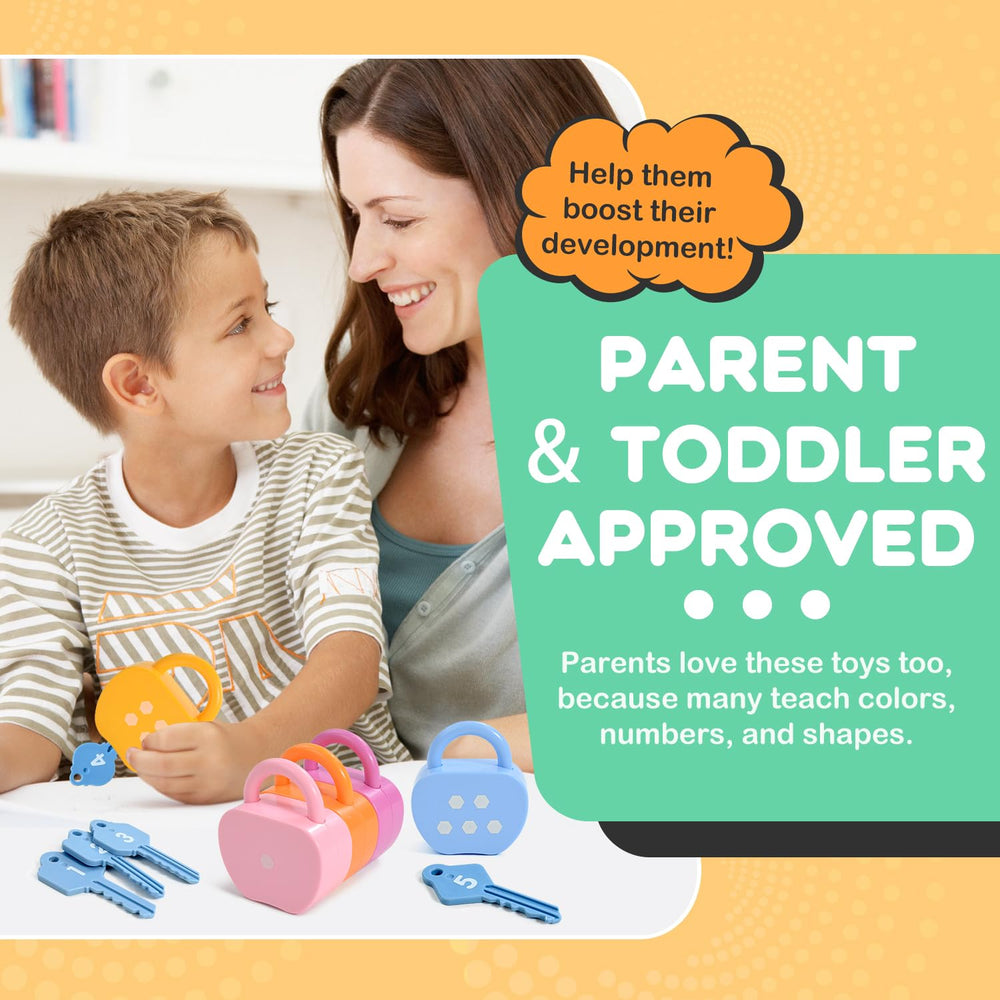GEERAY macaron-colored locks invite color recognition and interactive learning.