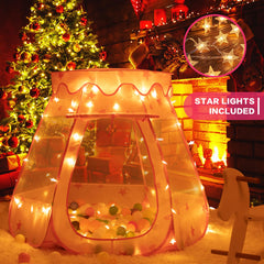 GeerWest pop-up princess tent opens instantly for quick setup during playtime.