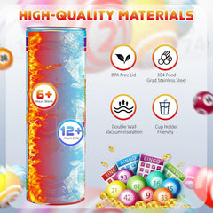 Geiserailie bingo makeup bag keeps cosmetics neatly organized while traveling.