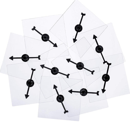 Gejoy transparent spinner set for classroom use with ten pieces