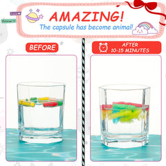 Gejoy water capsules expand into dinosaur figures, turning bath time into a science surprise.