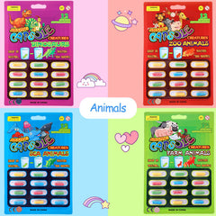 Gejoy water capsules expand farm animal figures for colorful party favors.