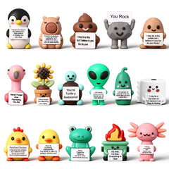 Gejoy You Rock 32-piece figures display adds positive energy to your desk