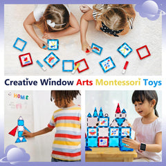 GEKETY DIY window art adds color and personal expression.