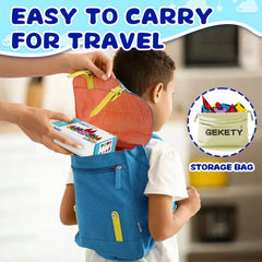 GEKETY durable magnets ensure strong hold for imaginative castles and spaceships.