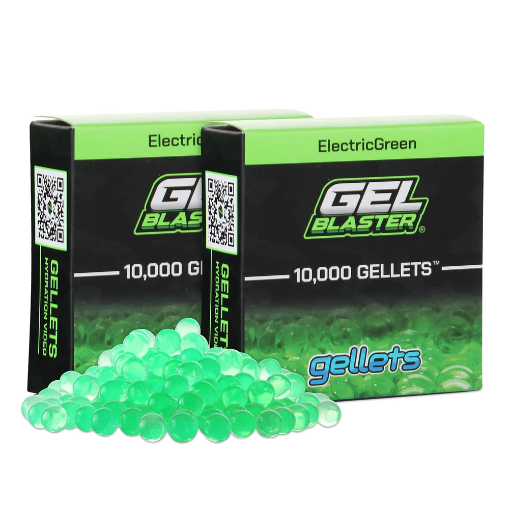 Gel Blaster Electric Green refill ammo in a 20,000-round pack for backyard battles.