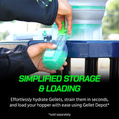 Gel Blaster Starfire Gellets boost night visibility during matches.