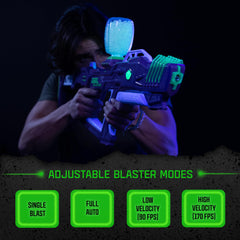 Gel Blaster Starfire XL activator illuminating glow gellets for night battles