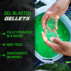 Gel Blaster Surge XL with hopper of 1,000 Gellets for extended sessions.