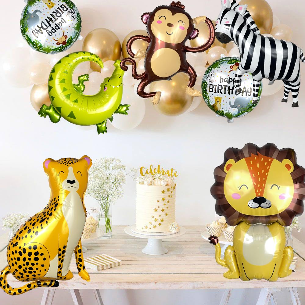 GELOUBO zebra balloon for high-contrast party flair and safari theme
