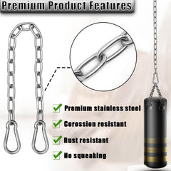 Gelury 660lb capacity chain ensures strong support for heavy setups.